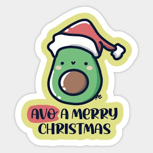 kawaii christmas funny pun Sticker